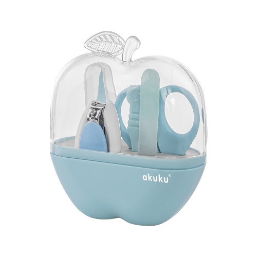 Kit Manichiură Bebeluși Akuku Blue, Formă Măr