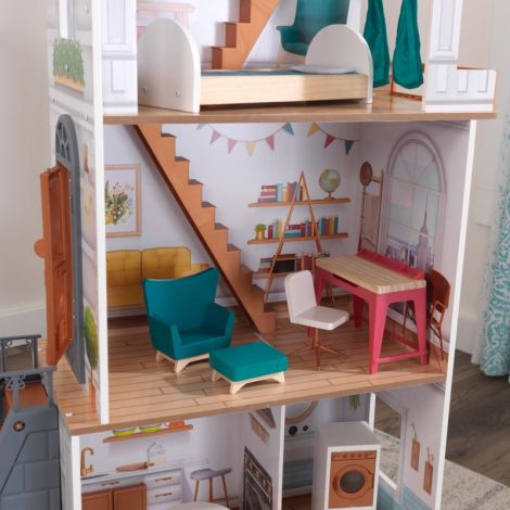 Căsuță Păpuși Rowan Kidkraft cu Mobilier - imagine 7