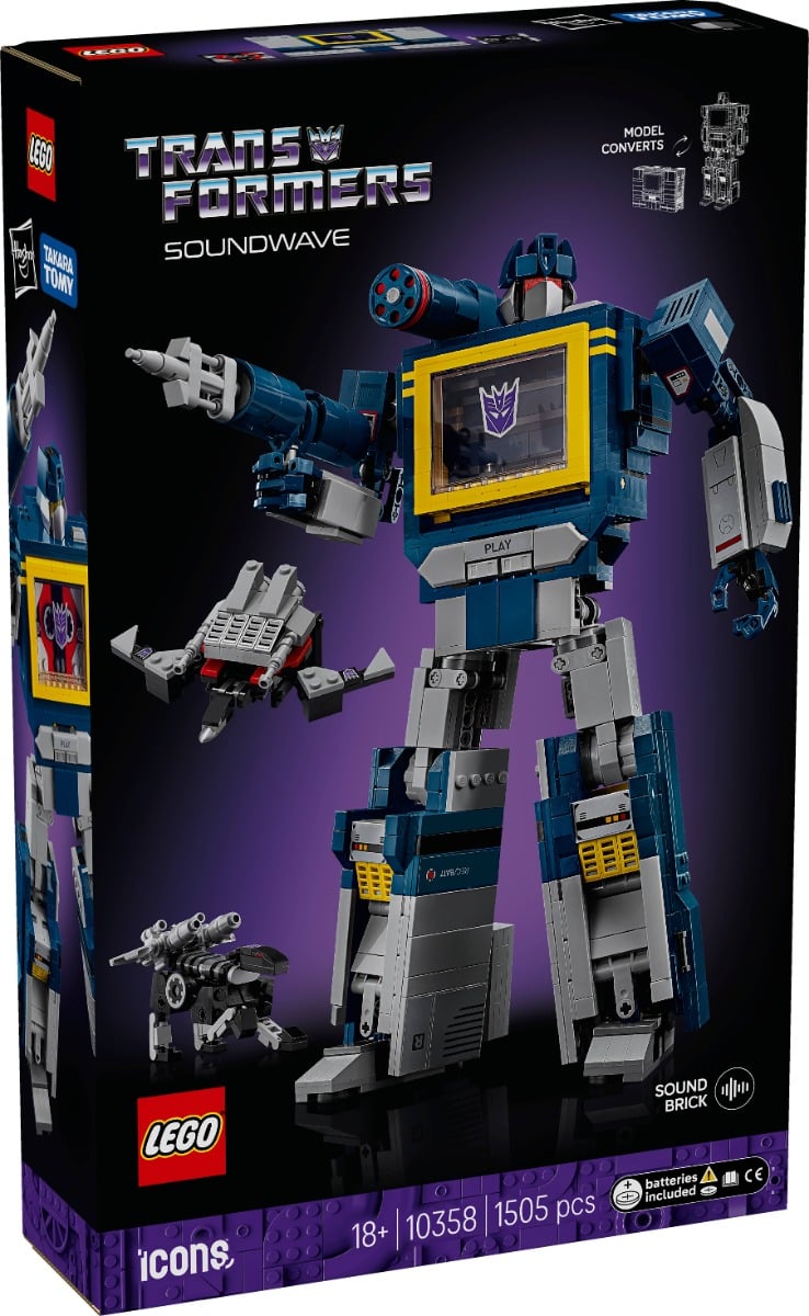 LEGO Icons Soundwave - Set Transformers 10358