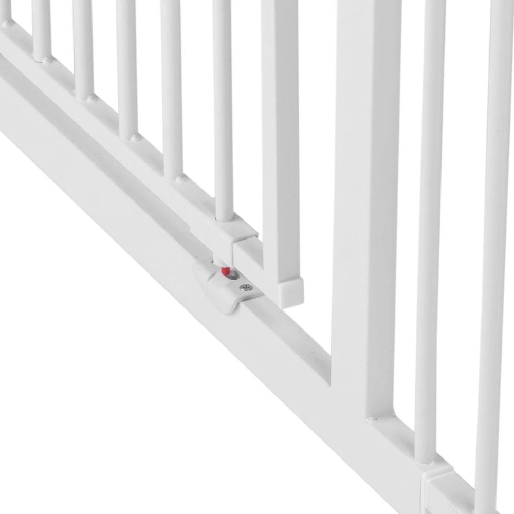 Poarta Siguranta Nukido Alb 75-85 cm, Montaj Fara Gaurire - imagine 4