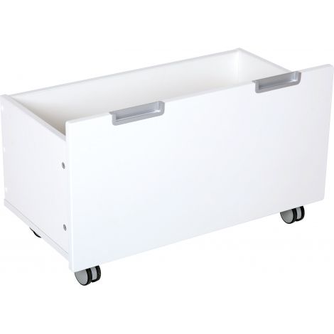 Cutie depozitare Quadro Alb cu roti | Moje Bambino