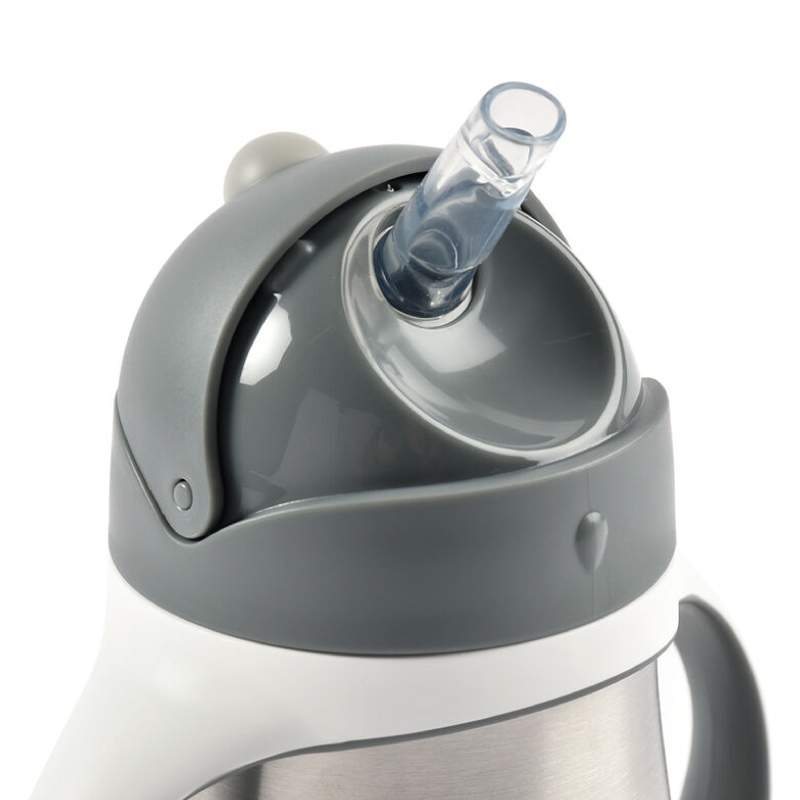 Cana Inox Beaba 250 ml, Mineral Grey - imagine 2
