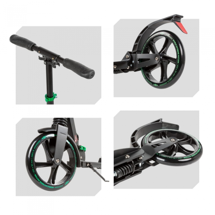 Trotineta Pliabila WXM Green Oras, Suspensii - imagine 4