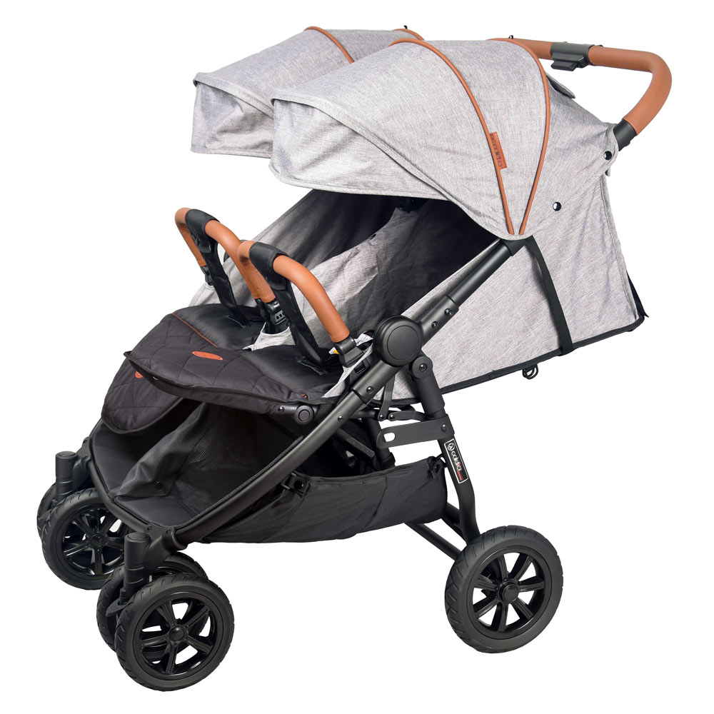 Carucior Gemeni Enzo Twin Grey Coletto, Modular - imagine 2