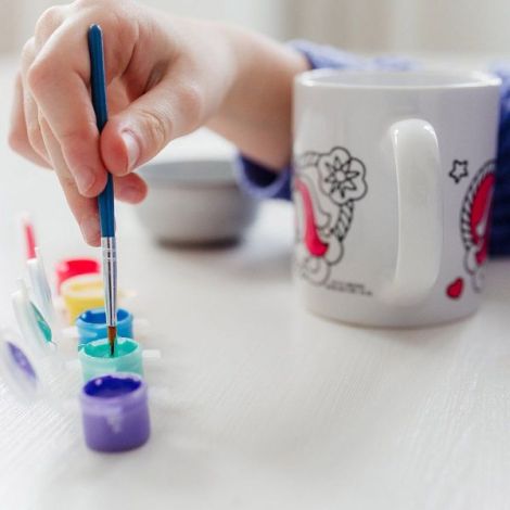 Set Creativ Totum: Cană Unicorn de Pictat - imagine 5