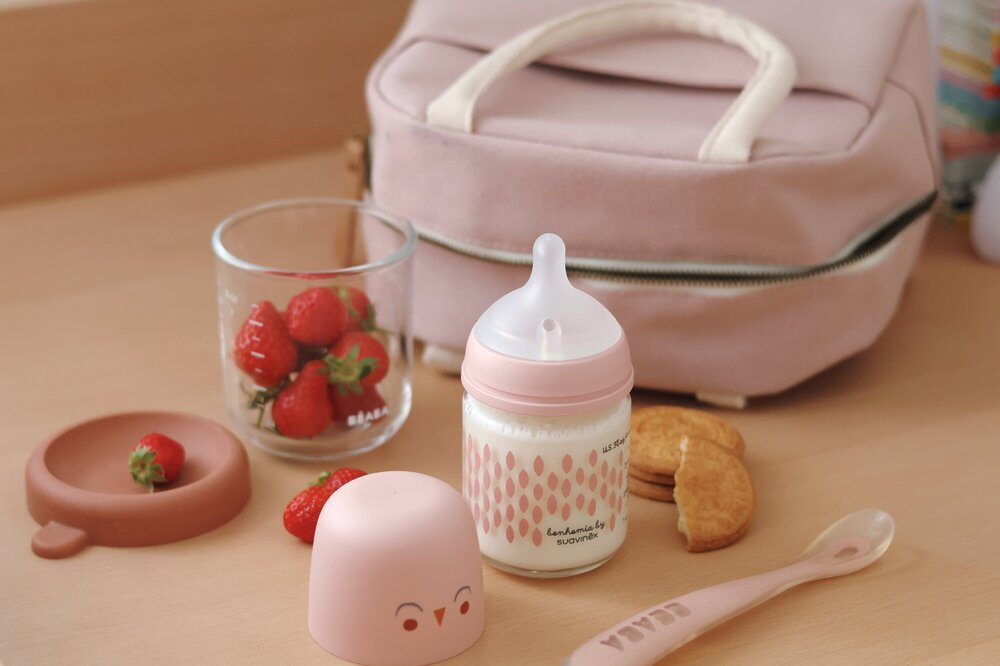 Geanta Izoterma Beaba Dusty Pink | Păstrează Temperatura - imagine 2