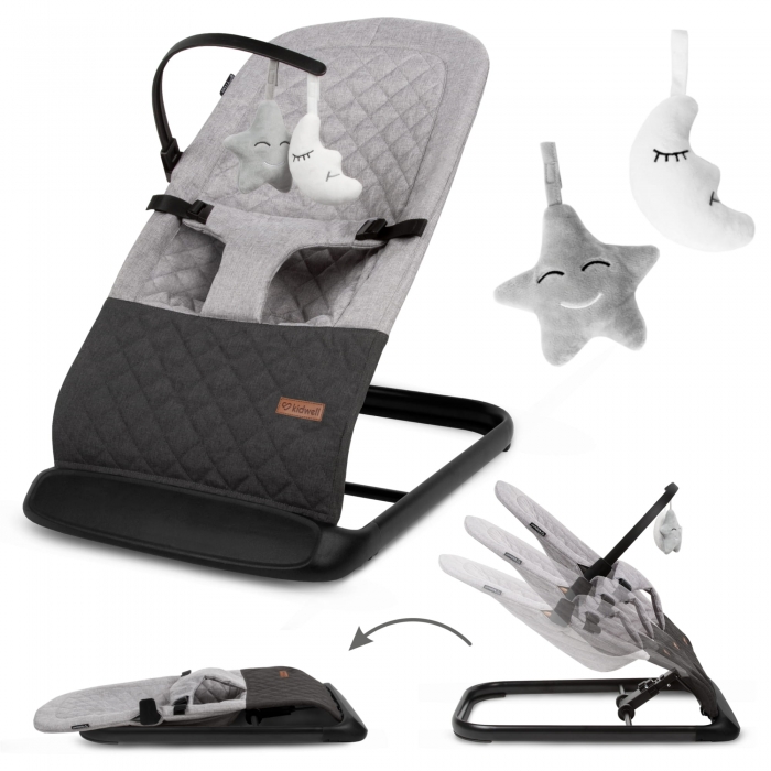 Balansoar Kidwell Laro Grey Black Confort și Siguranță - imagine 2