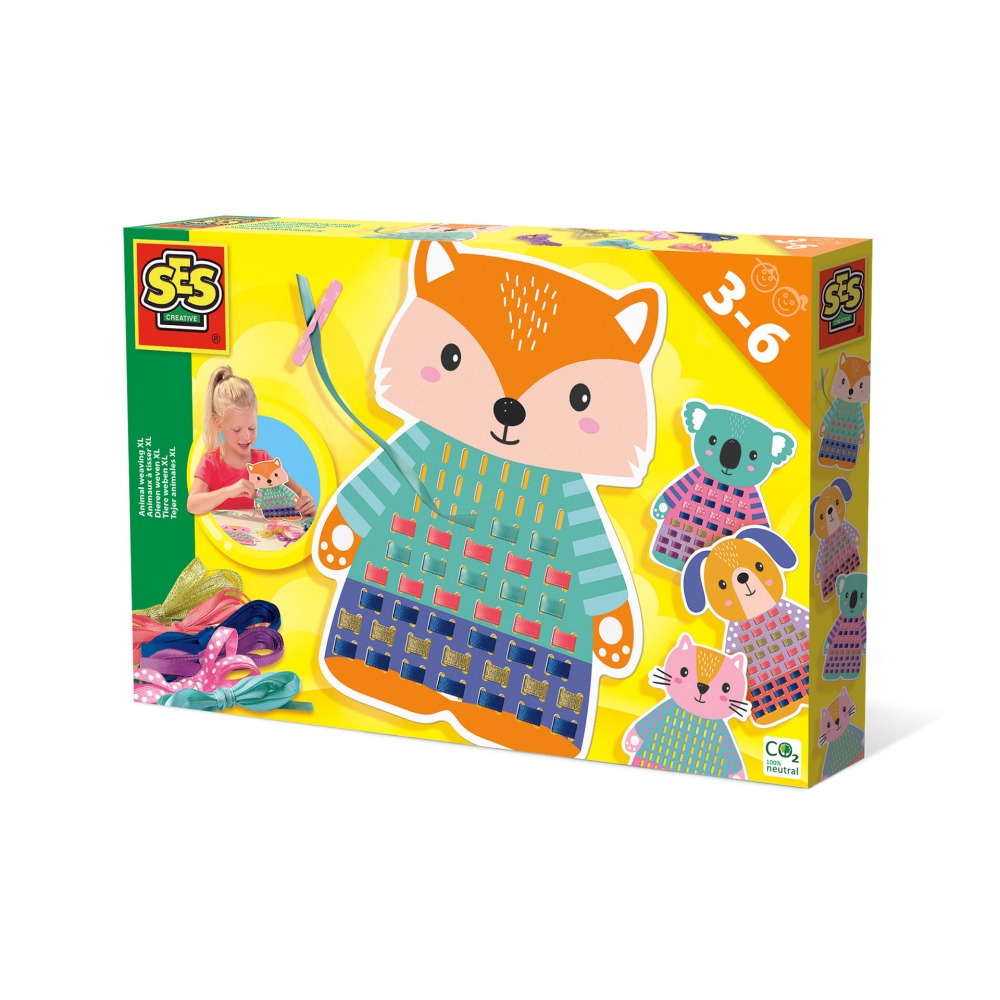 Set Tesut Animale XXL Ses Creative 3-6 Ani