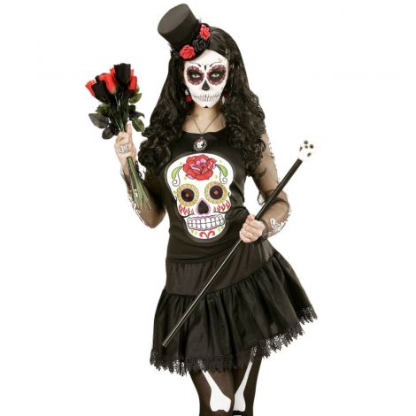 Bluza Dia de los Muertos Widmann | Halloween - imagine 2