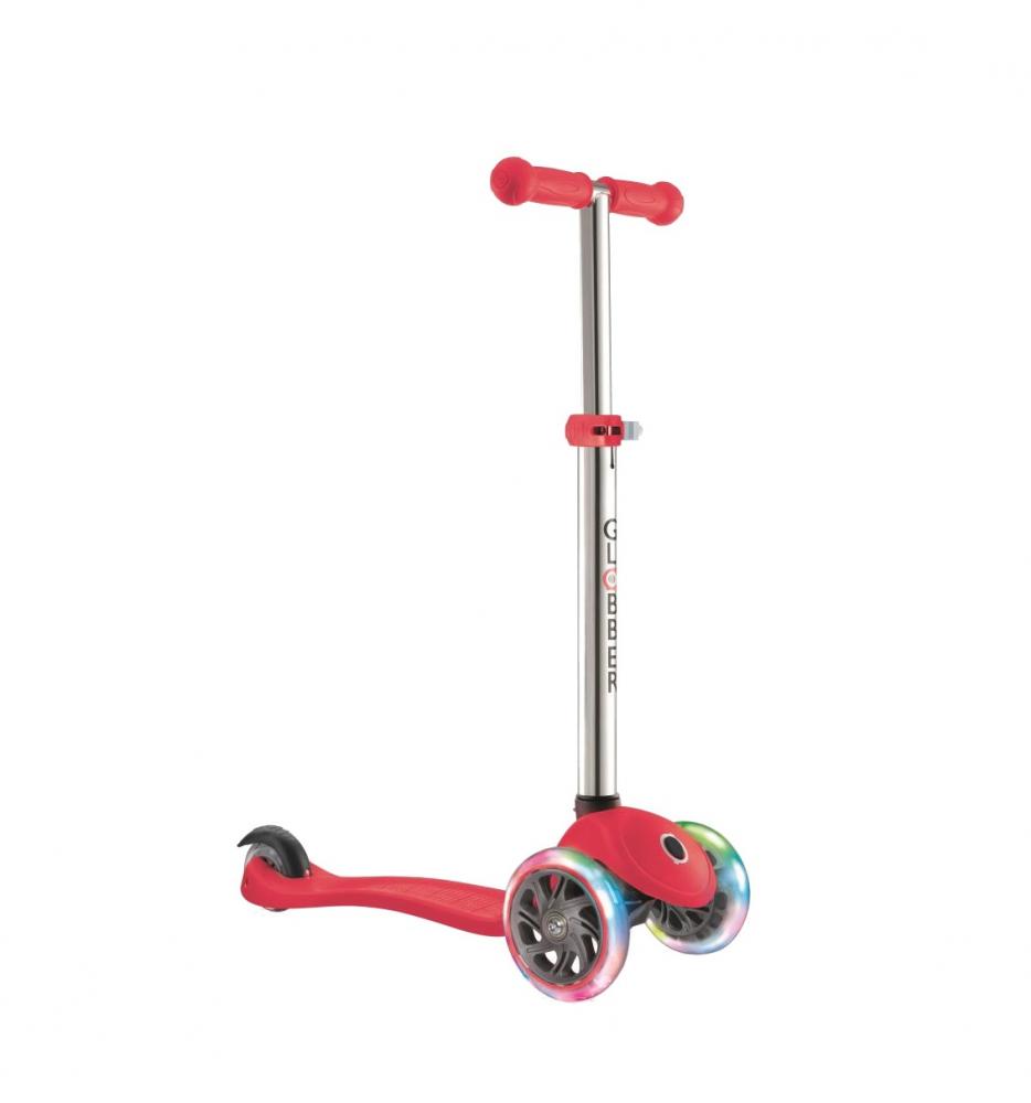 Globber Primo V2 Lights Rosie, Trotineta 3 Roti LED - imagine 8