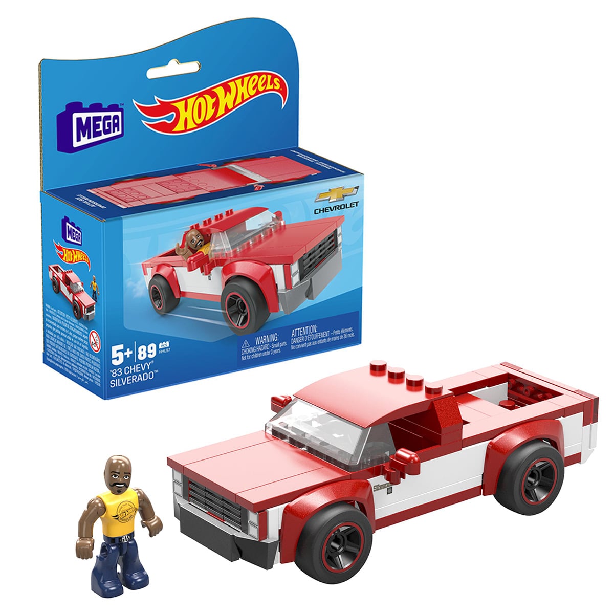 Hot Wheels Mega 83 Chevy Silverado cu Pilot