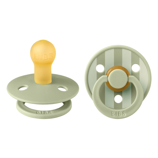 Set 2 Suzete Bibs Colour, Latex, 0 luni+, Sage - imagine 4