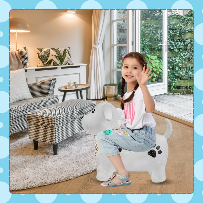 Jumper Gonflabil NiceKids White Dog - Distracție Activă - imagine 7