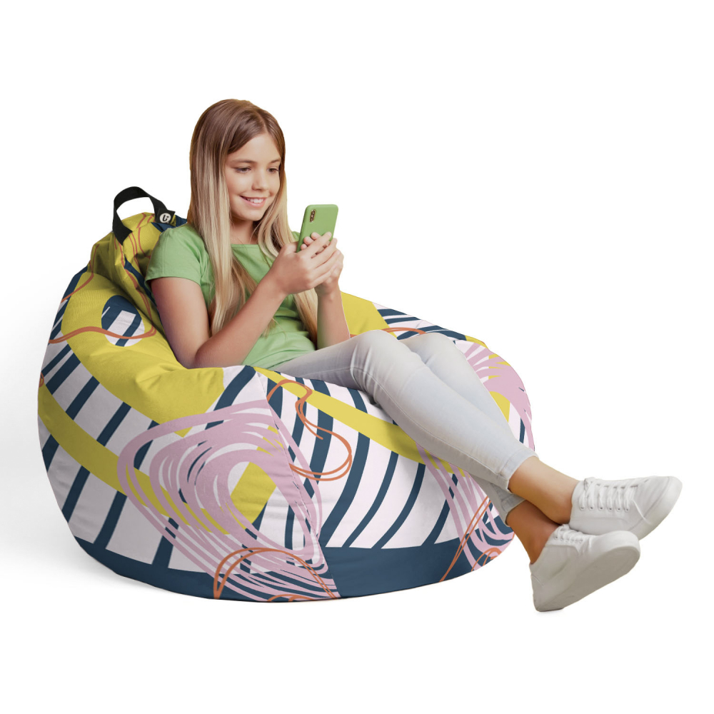 Husa Puf Bean Bag Para Abstract | Updeco - imagine 4