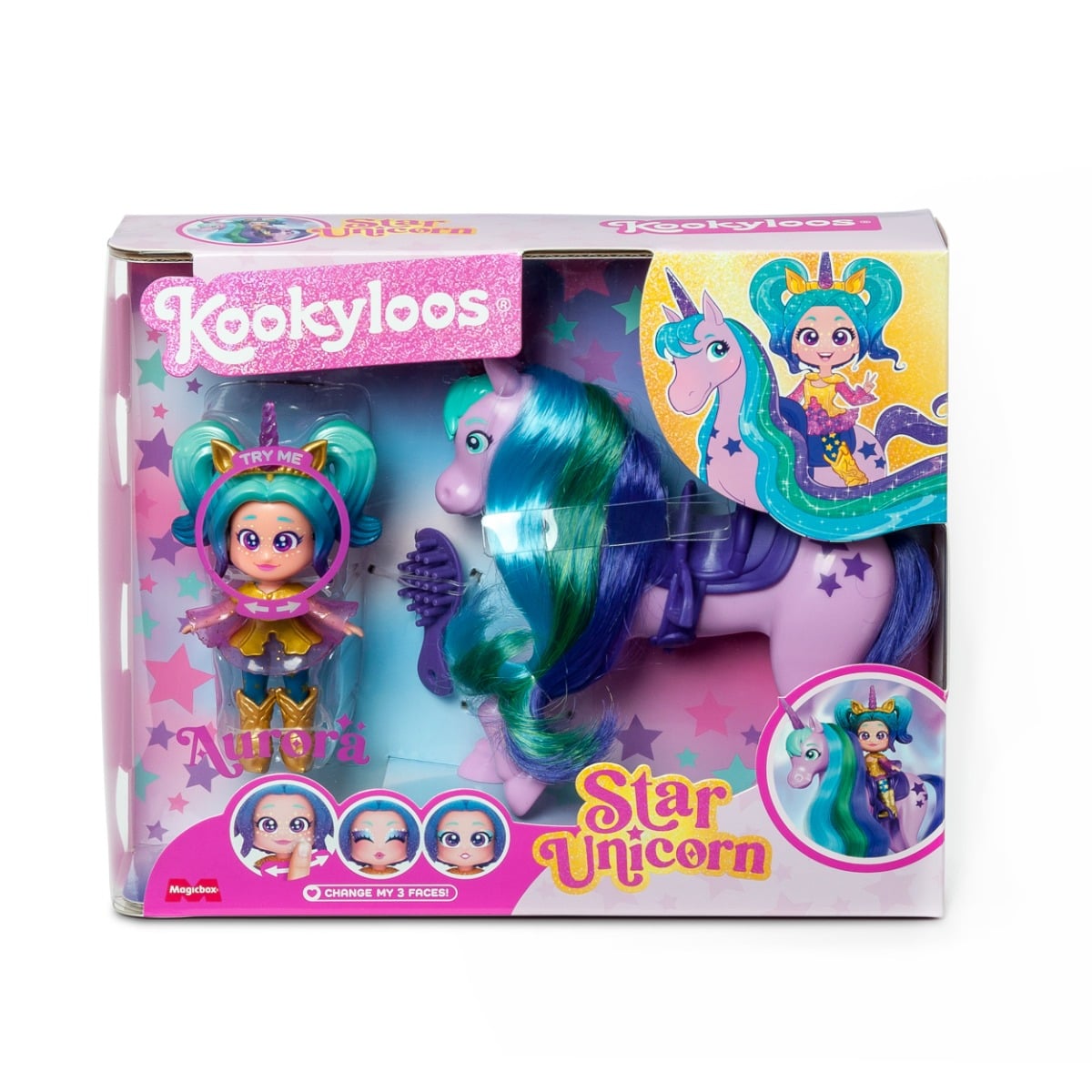 Set Kookyloos Aurora si Star Unicorn