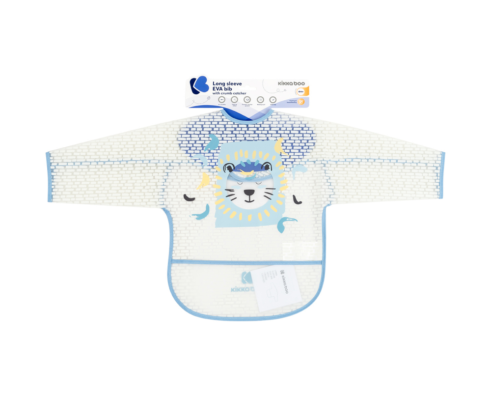 Baveta KikkaBoo cu Maneci Lungi | Arty Blue - imagine 3