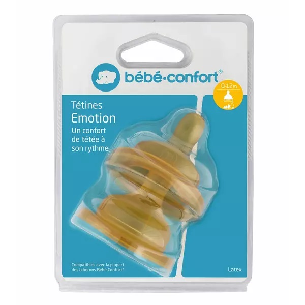 Set 2 tetine latex Bebe Confort Emotion S1