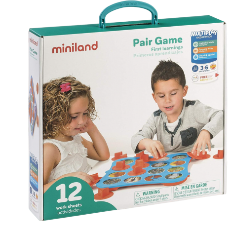 Joc Memorie 12 Activitati Miniland 3-6 Ani