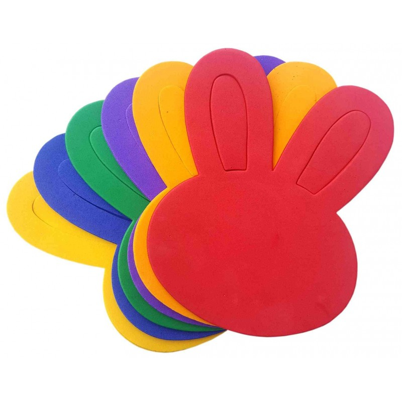 Set 12 Iepurași Hartie Gumata Colorart