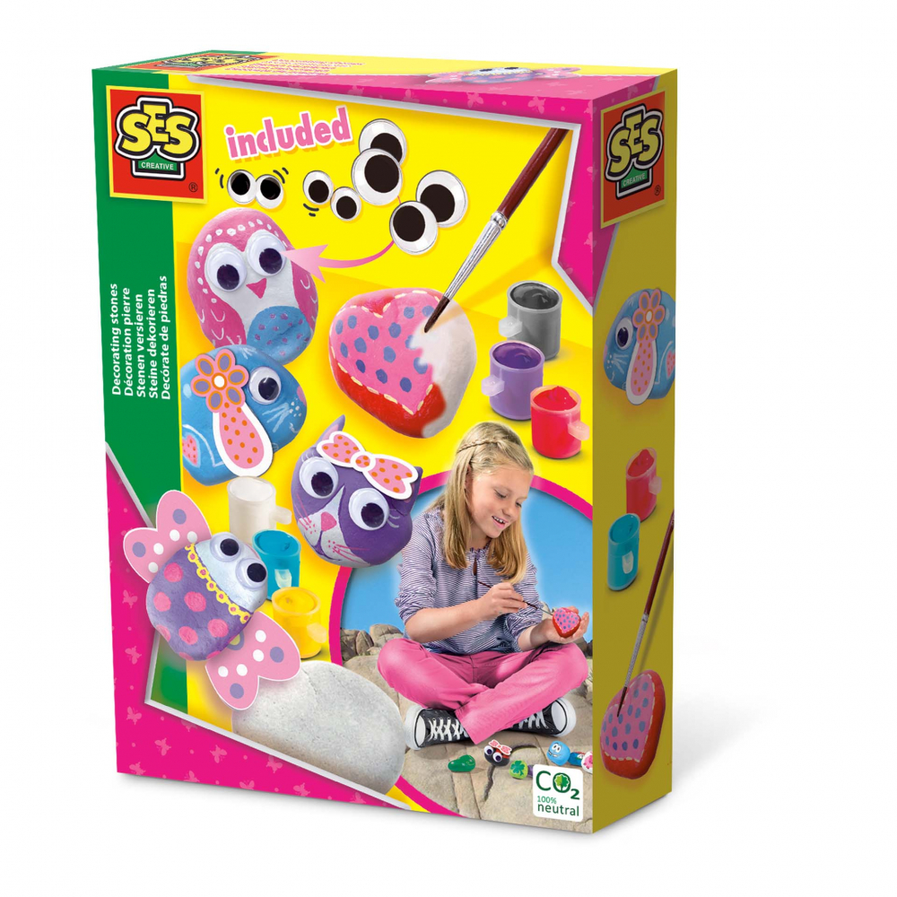 Set Creativ Decoreaza Pietre Ses Creative
