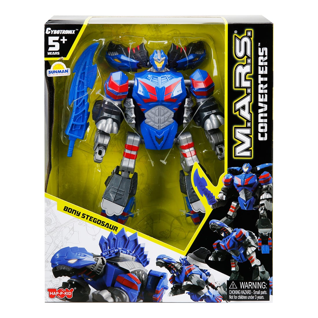 Robot Transformable Happy Kid M.A.R.S. Stegosaur