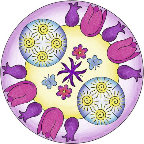Set Mandala Flori Ravensburger - Creativitate - imagine 2