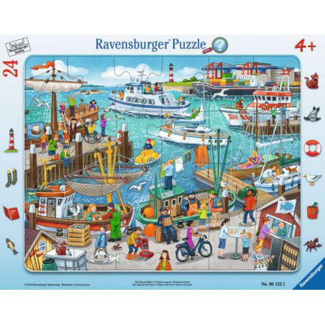 Puzzle Ravensburger O Zi în Port, 24 Piese