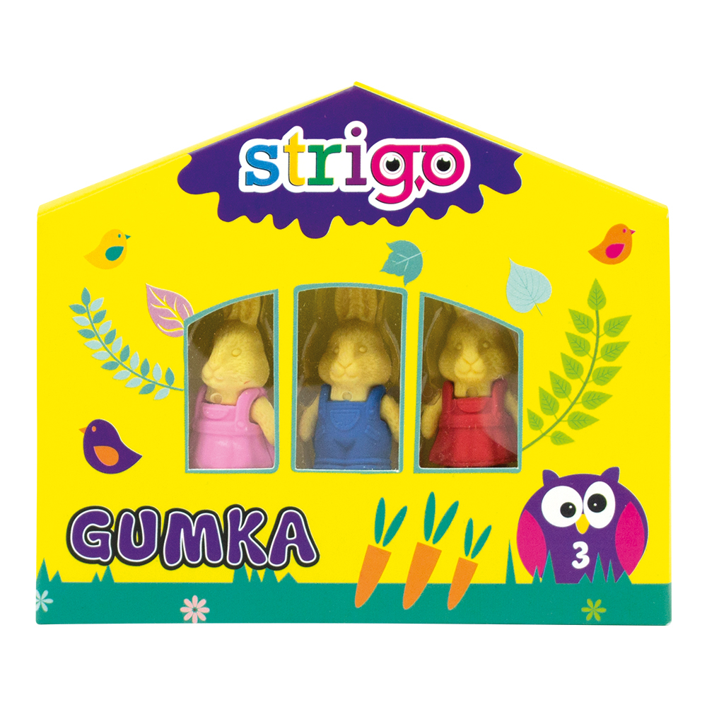 Strigo Set 3 Gume Iepuraș | Papetarie Colorată