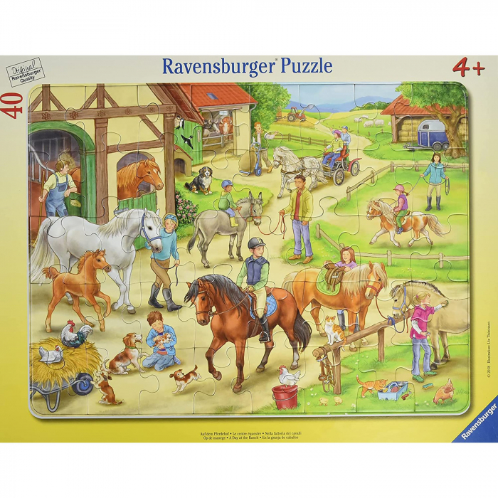 Puzzle Rama Fermă Ravensburger 40 piese educativ