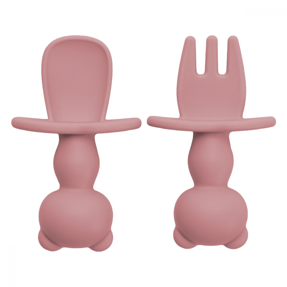 Set tacamuri silicon AppeKids The Little Bear Old Rose - imagine 4