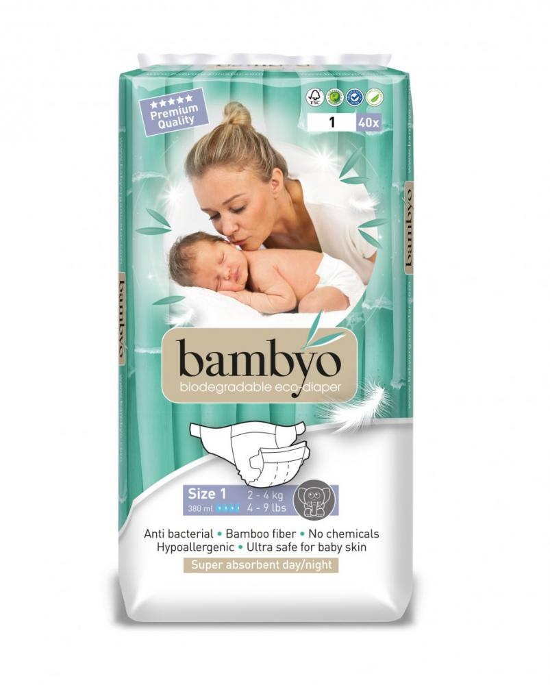 Scutece Bambyo Eco Nr.1 (2-4kg) - Absorbție Excelentă
