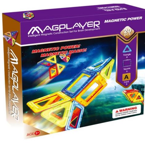 Magplayer Constructie Magnetica 20 Piese Educativ