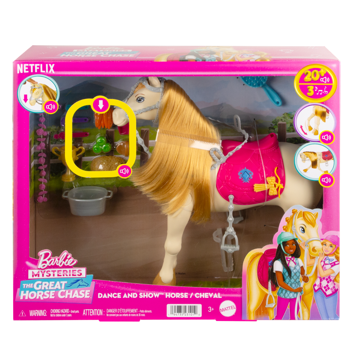 Calut Interactiv Barbie Tornado cu Sunete si Accesorii