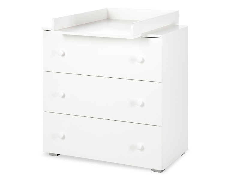 Set Mobilier Bebe Klups Paula Alb, 3 piese - imagine 2