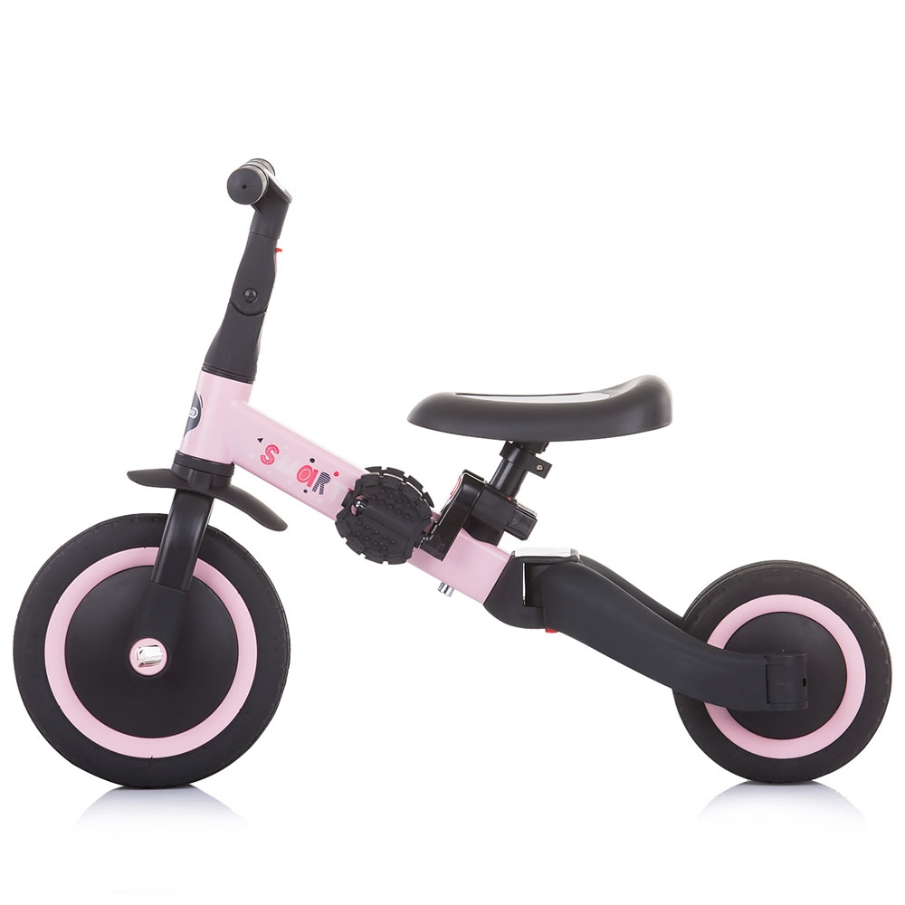 Chipolino Smarty Light Pink Tricicleta 2 in 1, Ghidon Reglabil - imagine 4