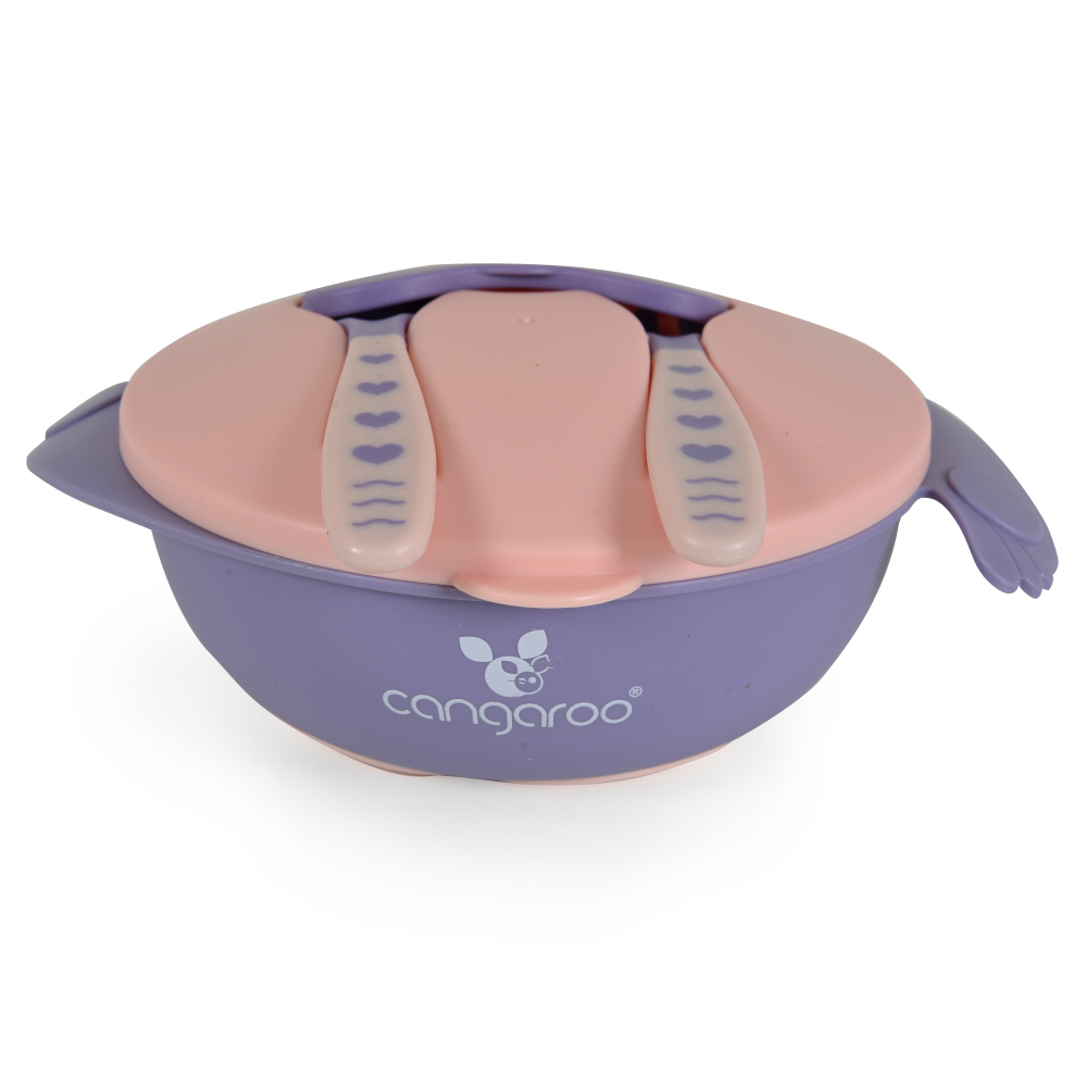 Set Castron Cangaroo Jelly Pink cu Accesorii