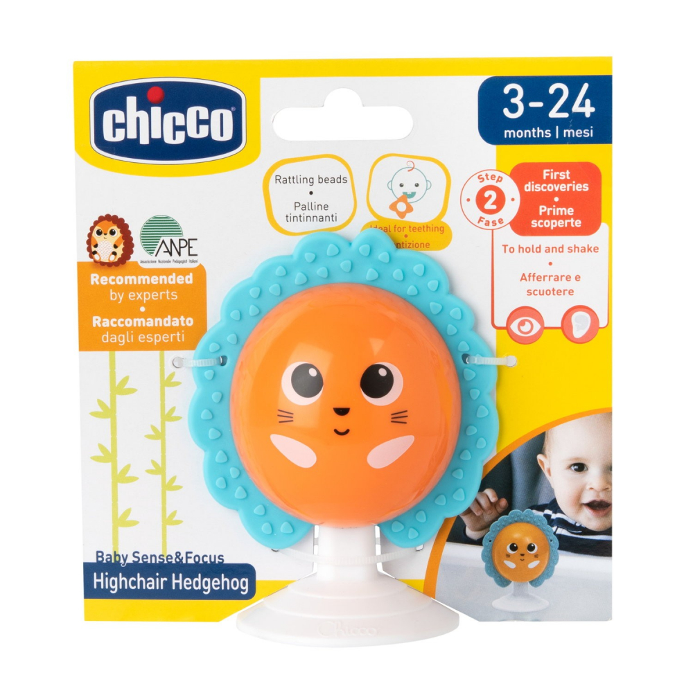 Chicco Jucărie Arici cu Ventuză Scaun Masă - imagine 4