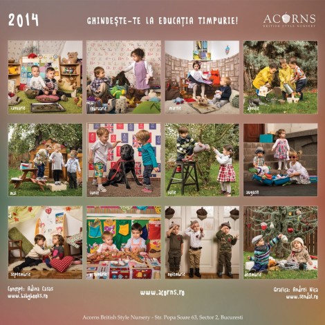 Calendar Acorns 2014 - Ghindește-te la educația copilului - imagine 2