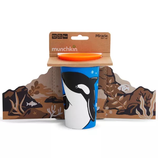 Cana Miracle 360 Wildlife Orca 266ml Munchkin - imagine 7