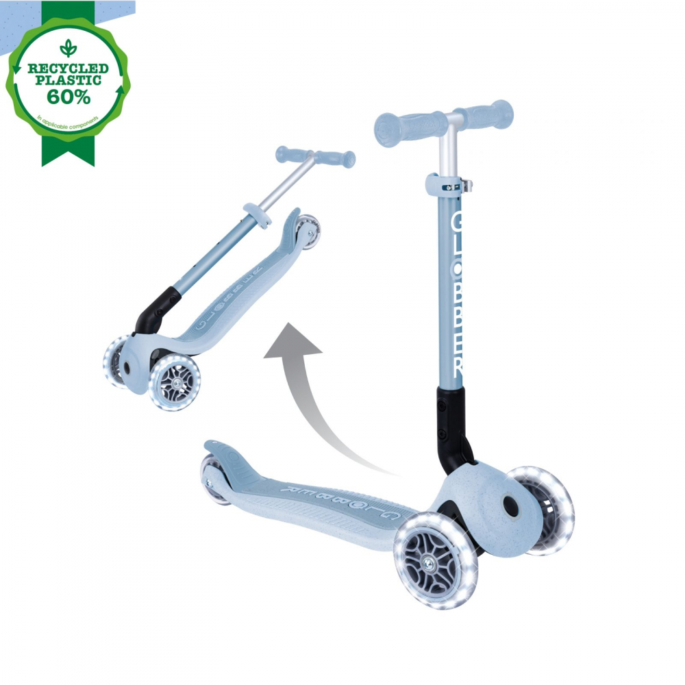 Globber Junior ECO Albastru - Trotineta pliabila ecologica - imagine 11