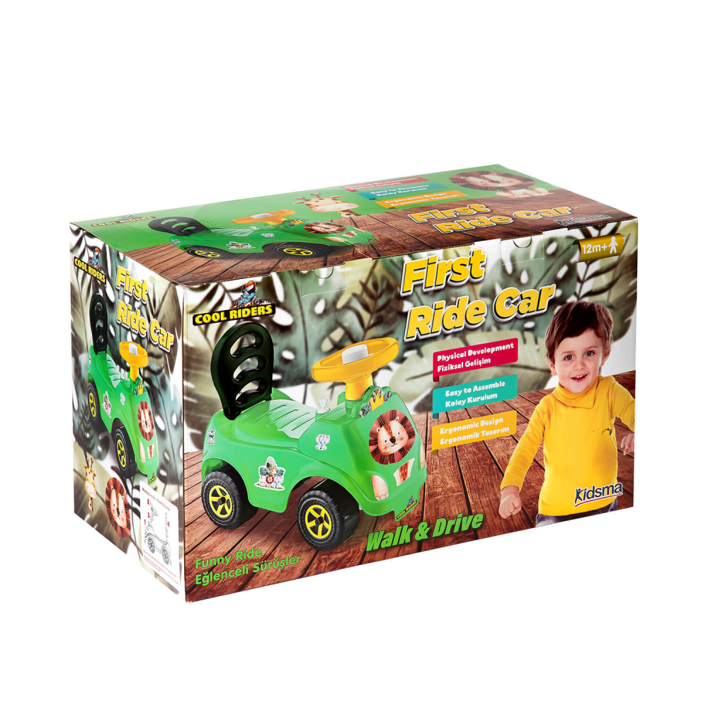 Masinuta Tiger Jungle Green | Guclu Toys