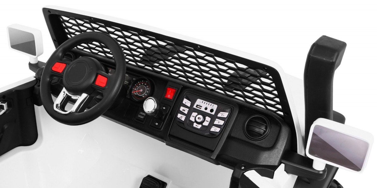 Masinuta Electrica 4x4 2 Locuri Alb | Autokids.ro - imagine 7