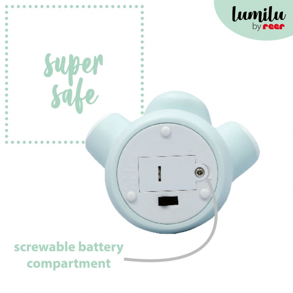 Lampa veghe LED Reer Mini Zoo Rinicher Albastru - imagine 5