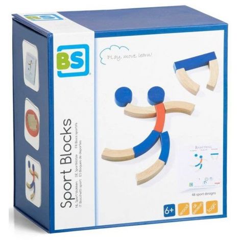 Joc Constructie Lemn Sportivi BS Toys, 71 Piese - imagine 5
