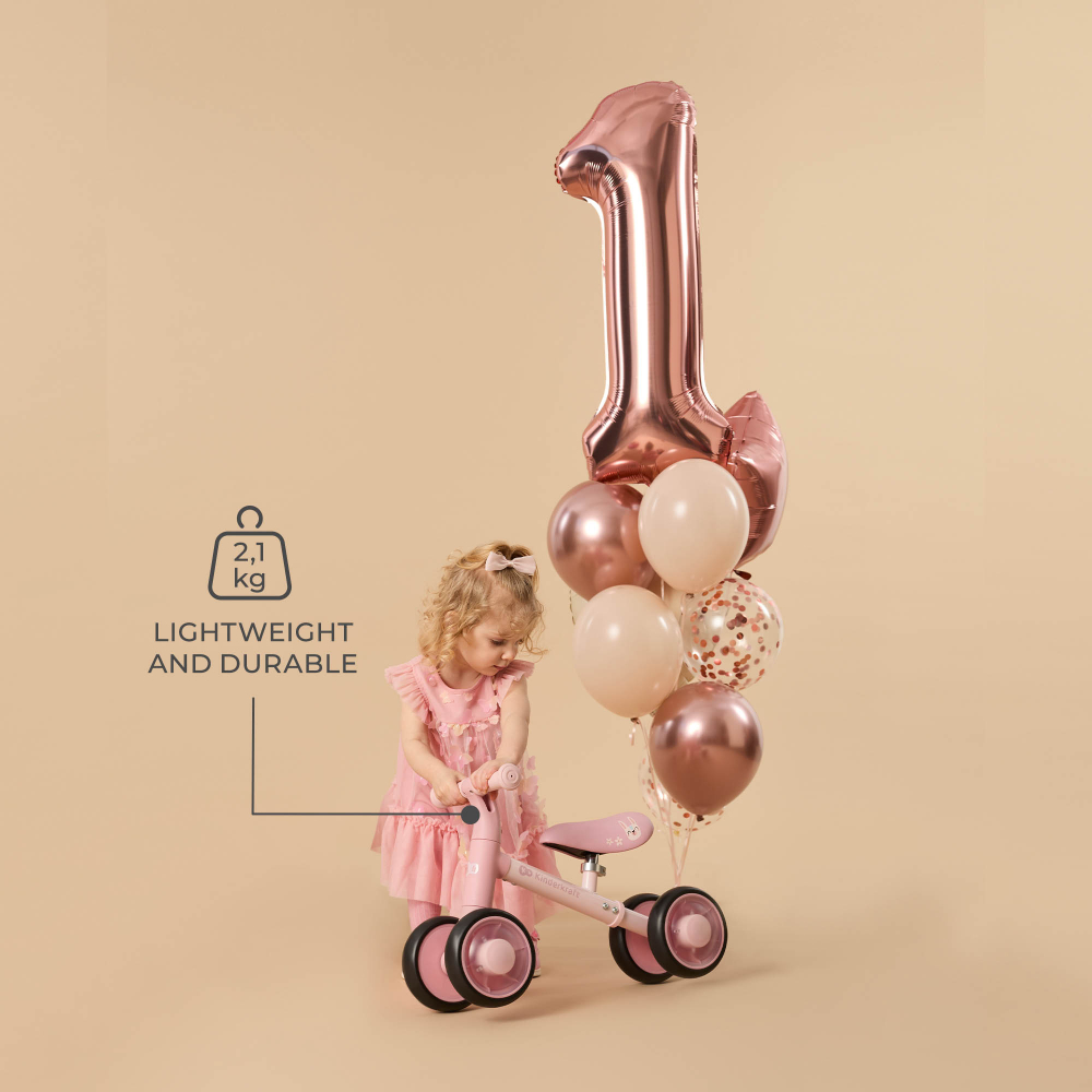 Kinderkraft Cutie Flash Pink - Primul Ride On - imagine 4