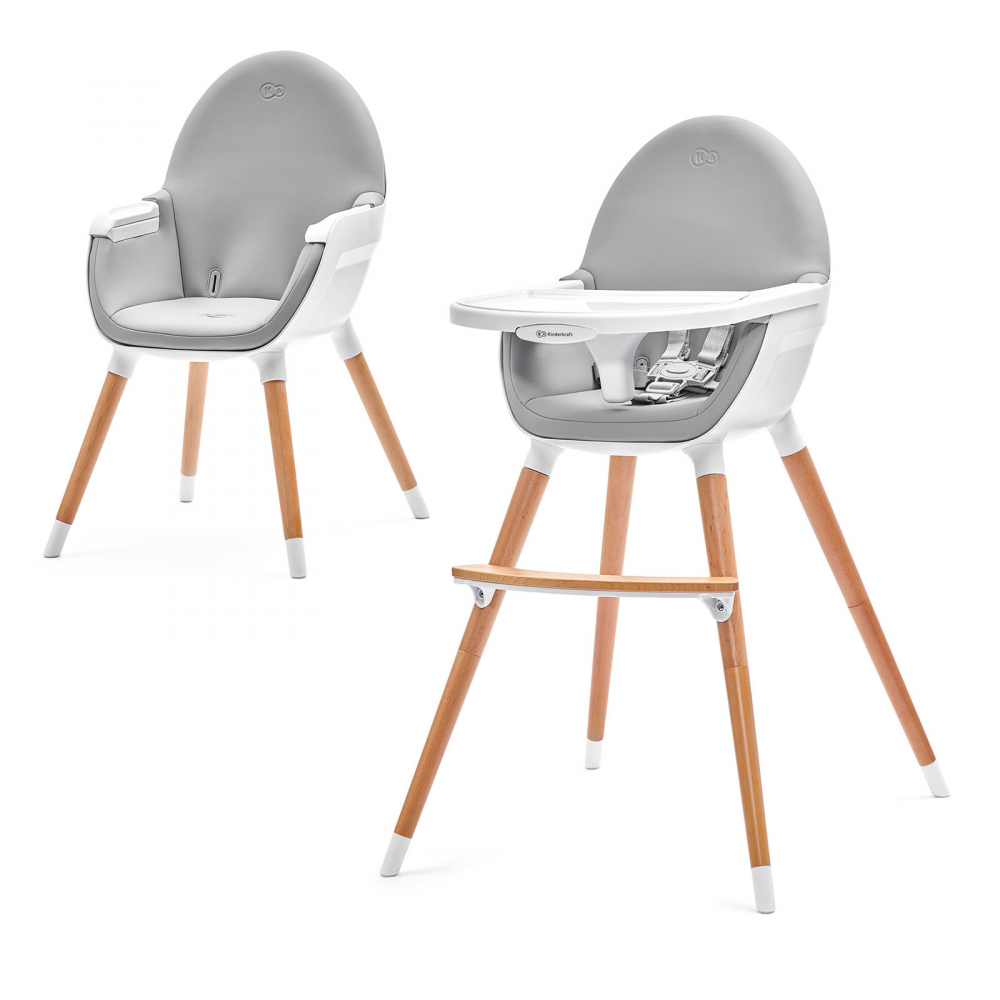 Scaun de masa 2 in 1 Kinderkraft Fini Grey - imagine 7