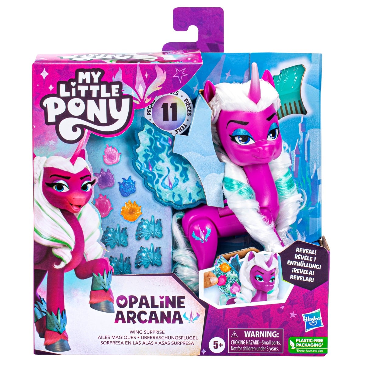 My Little Pony Opaline Arcana, Figurina 14 cm cu Aripioare