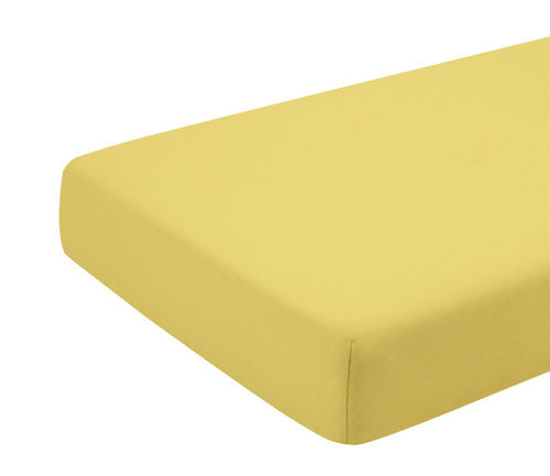 Cearceaf Galben KidsDecor Bumbac 70x110 cm cu Elastic