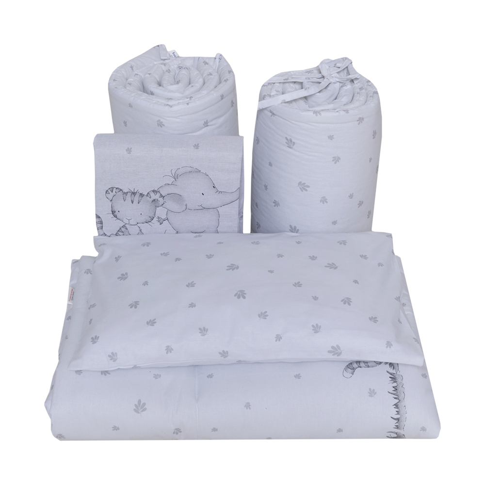 Lenjerie Patut 5 Piese Animalute Bebe Royal - imagine 2