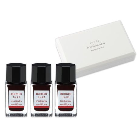 Set Pilot Iroshizuku Rosu Momiji 15ml, 3 Buc.